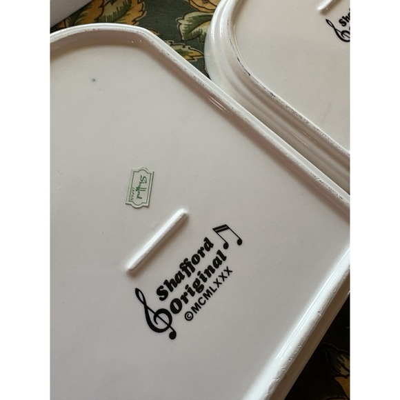 Six Vintage 1980 Shafford Original Ceramic Grand Piano Design 7 in Plates Japan - Picture 7 of 11